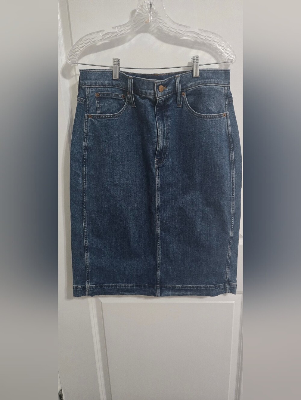 J. Crew Straight Dark Blue Men's Jeans Skirt